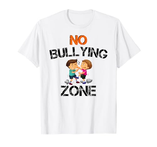 Camiseta de concienciación de matones de la zona sin acoso para escuelas Camiseta