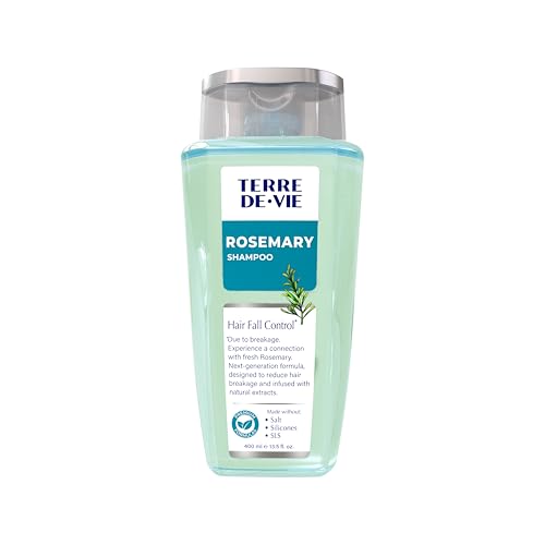 Terre De Vie Rosemary Shampoo for Hair Fall Control – Hydrating Botanical Cleanser with Rosemary...