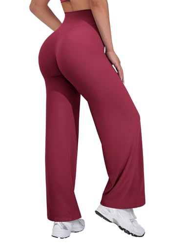VOYJOY Straight Leggings Bottoms Wide Leg Pants for Women 29