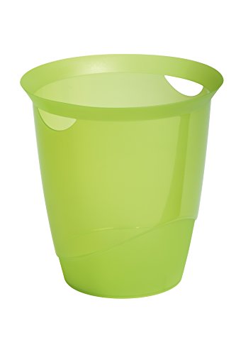 Durable - 1701710017 Cestino Gettacarte Trend, Capacità 16 Litri, Doppia Impugnatura, 330 X 315 Mm, Verde Chiaro