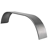 RecPro Steel Trailer Fenders Tandem Axle 64" x 10" x 16" | 14 Gauge Steel | Teardrop Trailer Fenders (1 Fender, No Rubberized Undercoating Spray)