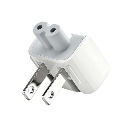 Powice Reiseadapter Europa auf USA für Apple Power Adapter, AC Adapter Geeignet als Ersatz für das Apple Netzteil,Ladestecker für Netzstecker Adapter für Reisen in die USA, Kanada, Mexiko