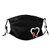 Leukemia Awareness Face Mask Washable Reusable Adults Breathable with 2 Filters Black