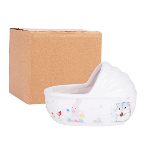 CIYODO ハムスター用浴槽 セラミック製バスタブ シャワー用洗面器 環境に優しい素材 掃除と入浴に適したクリーニングツール 家やペットショップでの使用に