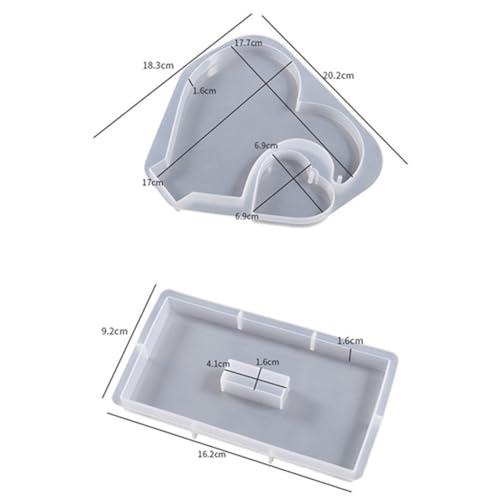 Image of Photo Frame Resin Molds, Large Silicone Molds for Epoxy Resin, Heart Shape Picture Frame Resin Mold Silicone for DIY Personalized Photos Art Crafts Home Decor
