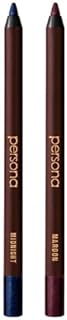 24HR Midnight & Maroon Waterproof Eyeliner Pencils | Creamy, Smudgeable Pencil for Lash Line & Waterline | All-Day to All-Night Wear | Vegan, Cruelty-Free, Paraben-Free | Made in USA