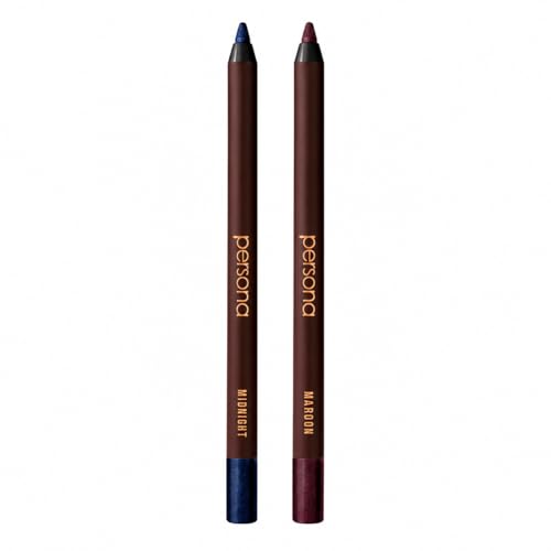 PERSONA 24HR Midnight & Maroon Waterproof Eyeliner Pencils