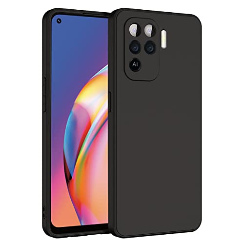 LIRAMARK Silicone Case for Oppo F19 Pro Black Silicone Black - Image 2