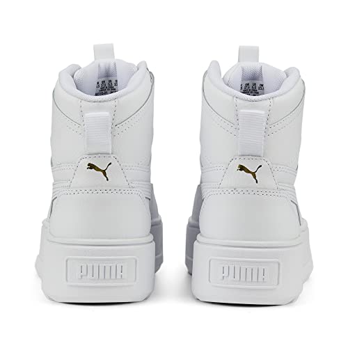 PUMA Women's Karmen Rebelle Mid Shoes, White-Light Sand, 102