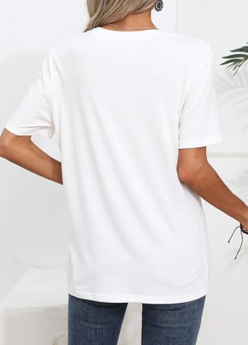 YEXIPO Womens Graphic Tees Short Sleeve Summer Tops Casual Cute T Shirts - image 3