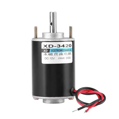 Moteur DC 12V 24V XD-3420 à faible bruit avec son support de fixation