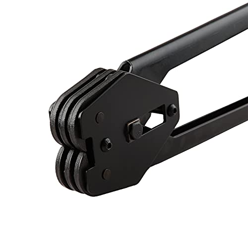 Strapping Sealer for Both Poly & Polyester Strap, Strength Saving Heavy Duty Manual Banding Tool for 1/2" - 3/4" Width Plastic Strap, 20" Long Handle (Black) by Gresdent - Used condition - Image 5