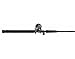 Abu Garcia 7’ Catfish Commando Cast Fishing Rod and Reel Baitcast Combo, 7’ 1-Piece Rod, 1 +1 Ball Bearings with Lightweight Aluminum Spool, 6500 Size Reel - 7' - Medium Heavy - 1pc
