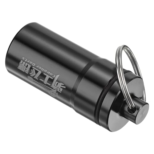 M METERXITY Dart Accessories Storage Box - Soft Tipped Aluminum Dart Organizer Box Holder Portable with Key Holder Apply to Dart Flight Protector, (O-Rings Black)
