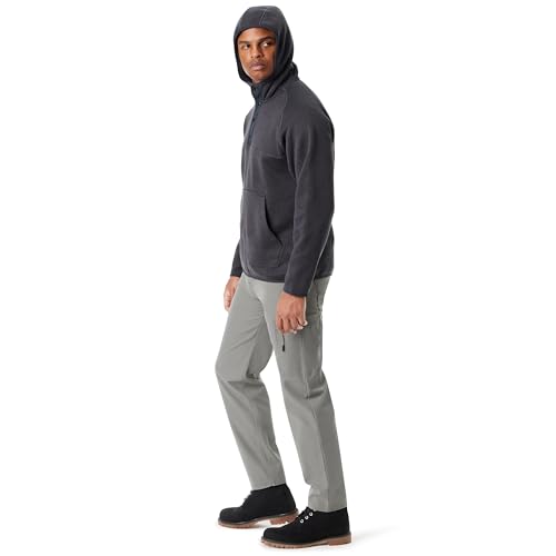 BASS OUTDOOR Men's Front 1/4 Snap Hoodie Pullover Sweater with Kangaroo Pocket Standard4