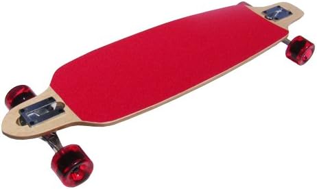 Maple Drop Through Thru Red Complete Longboard Skateboard