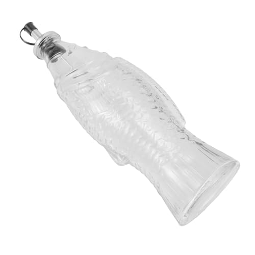Alipis botella de aceite de vidrio aceite de oliva botella de vidrio Aceitera decorativa de vidrio vinagre dispensador de aceite de cocina dispensador de vaso con pico Metal Transparent
