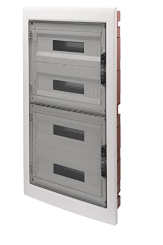 Tableau électrique Gewiss orange et blanc avec porte transparente - 2