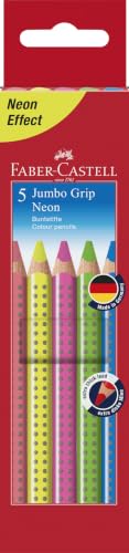 Faber-Castell - Buntstifte Set Jumbo Grip Neon 5-teilig