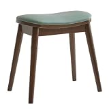 Este versátil taburete de maquillaje es ideal para cualquier mesa de tocador y funciona como un taburete de tocador de dormitorio, banco de piano para tu estudio, banco de sofá para la sala de estar o banco de zapatos para la entrada. Su diseño elegante y capacidades multifuncionales mejoran tu espacio, por lo que es un complemento práctico para la decoración de tu hogar. Perfecto para varios ajustes y usos.