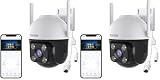 Tenda Telecamera Wi-Fi Esterno 2K+, Rilevamento di Veicoli/Persone/Movimenti, Videocamera...