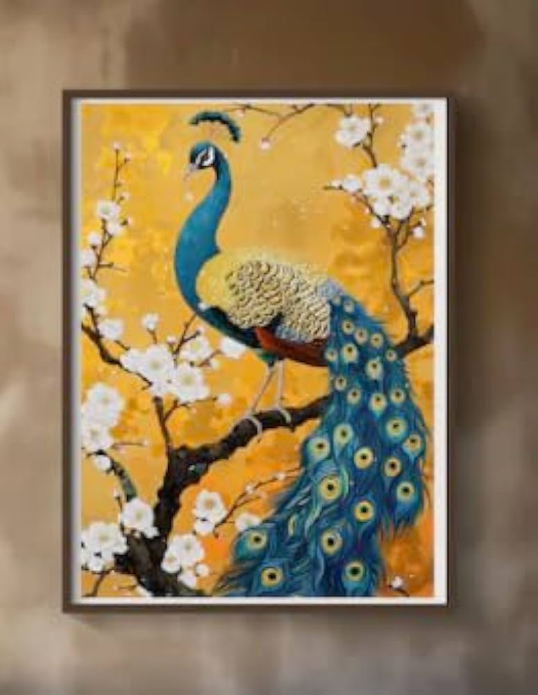 ★Original ART  ‘Peacock’ Amazon.com: Dimensions Wild Peacock Paint by Numbers for