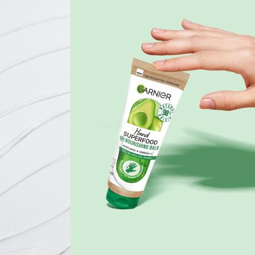 Garnier Hand Superfood Nourishing Hand Cream with Avocado & Omega 6 75ml, white, 1 g (Pack of 1) - Image 3
