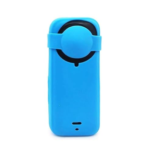 Image of Action Pro Silicone Protective Cover + Lens Cap Compatible with Insta360 X4 Action Camera (Blue)