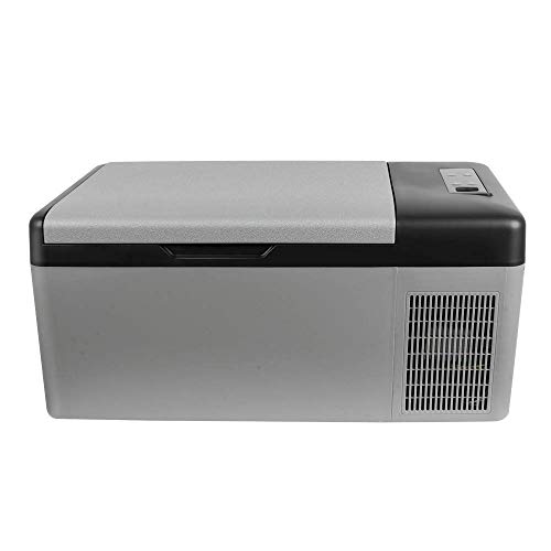 QWER Tragbarer Kühlschrank 15 Liter Mini-Kühlschrank Elektrokühler für Hautpflege, Lebensmittel, Medikamente, Haushalt und Reisen （12 / 24V DC und