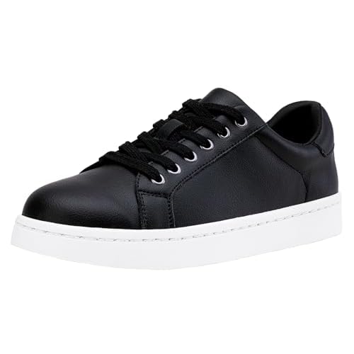 Vepose Women's Walking Sneakers, White Dressy Tennis Shoes with Arch Support, Lace up Casual Low Top Fashion Travel Shoes