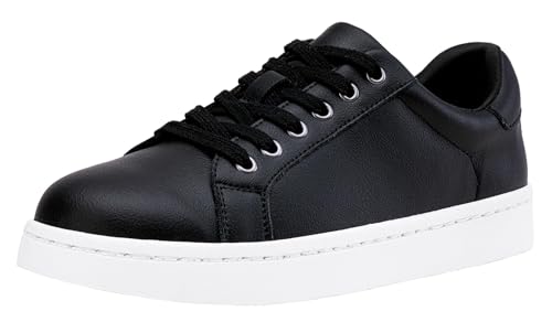 Image of Vepose Women's Lace-Up Walking Sneakers, Casual Low Top Shoes 8003