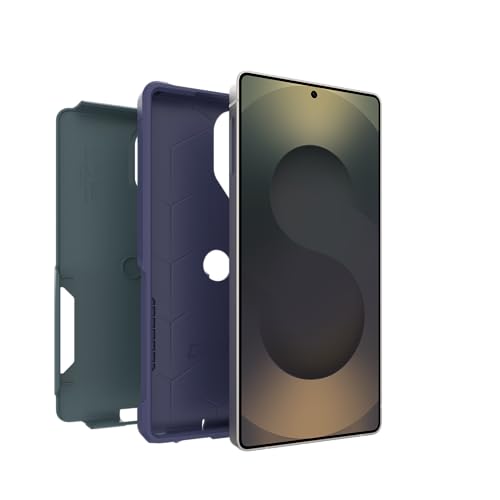 Image of OtterBox Samsung Galaxy S25 Ultra (Only) - Commuter Series Case - Harbor Storm (Green & Purple) - Slim & Tough - Pocket-Friendly - with Port Protection