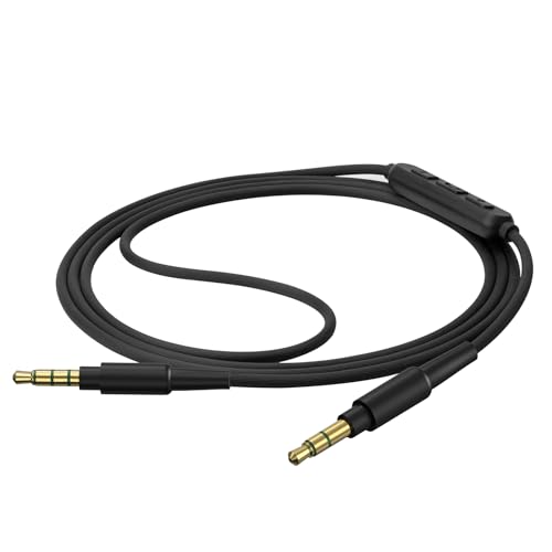 GEEKRIA Audio Cable with Mic Compatible with Sony WH-1000XM6/1000XM5, XB910N/XB900N, H910N, MDR-1R Headphones - Image 2