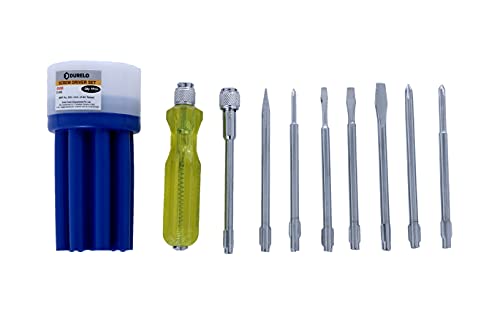 Image of DURELO D-900 Screwdriver Set With Eight Blades and Electrical Tester for Multipurpose Application
