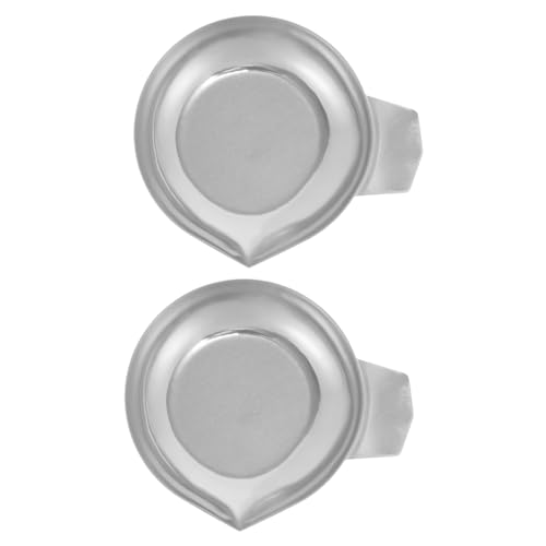 BUTIFULSIC 2pcs Jewelry Weight Scale Pans Digital Scale Tray Weighing Powder Pans Stackable