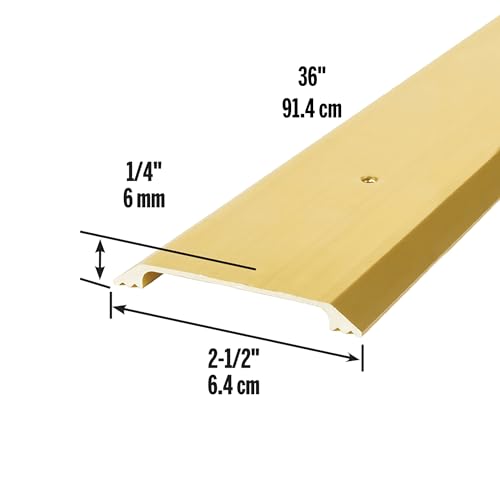 Umbrales de asiento plano 36 pulgadas oro brillante M-D 09613 suelo 3