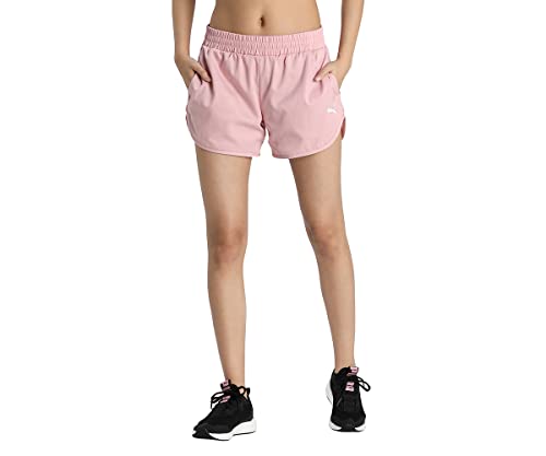 Image of Puma Women's Active Woven Workout Shorts | Lightweight Sweat Proof Polyester Training Shorts for Women | Moisture-Wicking Regular Fit Sportswear for Running, Gym & Daily Workouts