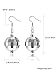 Tatuo 2 Pairs of Disco Ball Earrings 60's or 70's Silver Disco Ball Earrings for Women