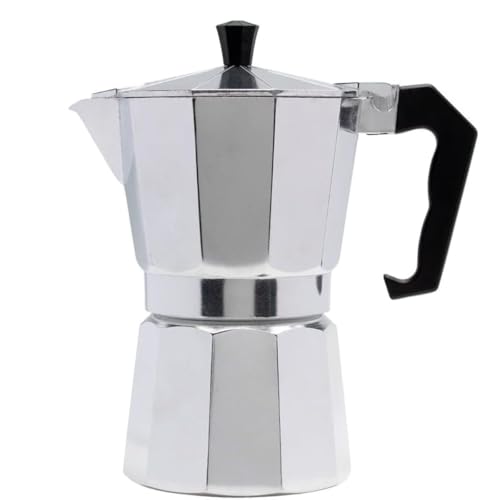 Cafeteira Italiana de Alumínio Fundido 300ml 6 Xícaras com Válvula de Pressão Feita de Materiais Leves Express Coffee Premium