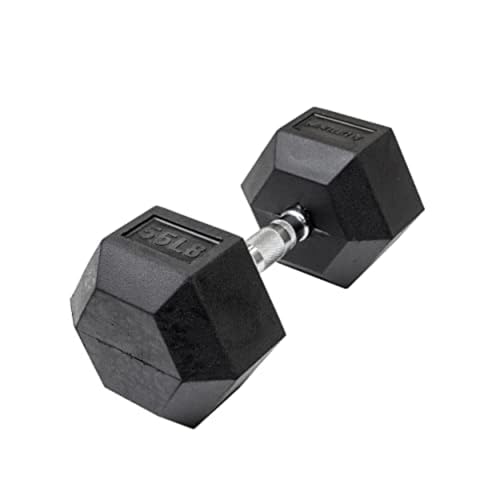 Image of Lifeline Fitness Hex Dumbbells, Rubber Wrapped Hex Dumbbells, Premium Quality, Ergonomic Knurled Handle, Dumb Bells for Exercise, Home Gym Exercise Weights