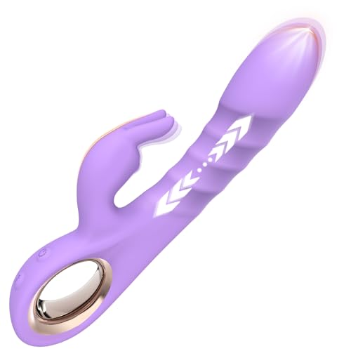 Image of SeYouYou Adult Sex Toys for Women - G Spot Thrusting Dildo Rabbit Vibrators with 5 Thrusting & 10 Vibrating Modes - Realistic Silicone Dildos for Multiple Stimulation - Clitoris Stimulator for Woman
