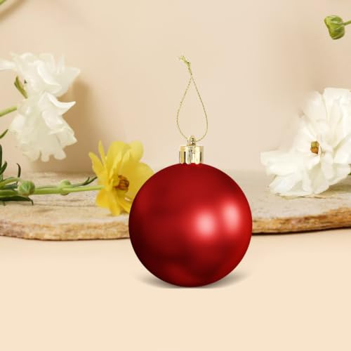 Tapones para adornos navideños UPKOCH de plástico resistente con cuerda dorada 7