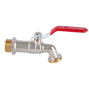 Boutt 2104213 R15 tuinkraan, messing, 1/4 rotatie 15 x 21, sproeikop 20 x 27