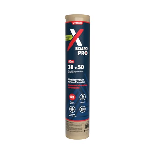 Trimaco X-Board Pro Heavy Duty Temporary Surface Protection, 1 roll, 38-inch x 50-feet