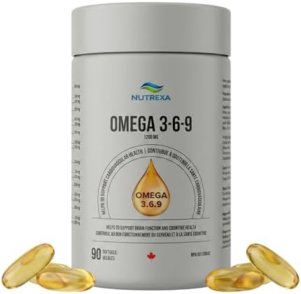 Omega 3-6-9 Softgels – Fish Oil, Flaxseed & Borage Oil Supplement...