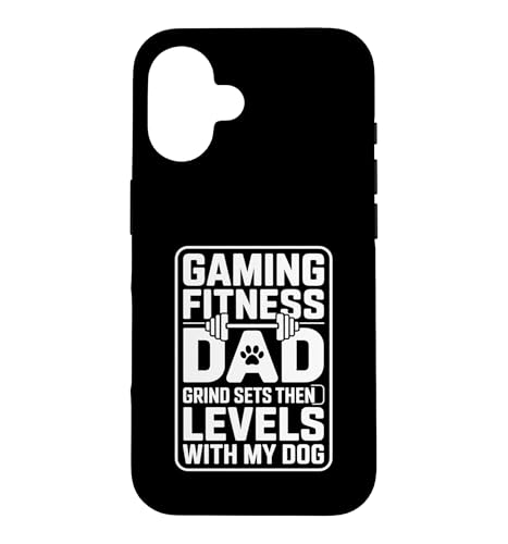 Gaming Fitness Dad Grind Set Then Level With My Dog �X�}�z�P�[�X iPhone 16 �p