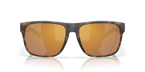 Image of Costa Del Mar Sunglasses for Men-SpearoXL Mens Polarized Sunglasses 580G 59 | Polarized Fishing Glasses with UV Protection - Costa Sunglasses for Boating, Beach & Driving - Mt. Tort. /Gold Mirror 580G