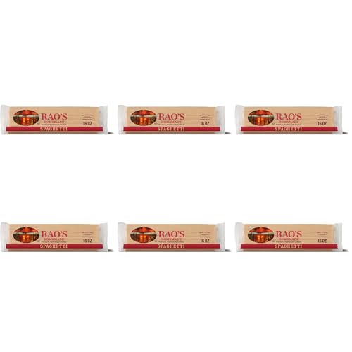 Image of Rao's Homemade Spaghetti Pasta, 16oz, Traditionally Crafted, Premium Quality, From Durum Semolina Flour, Traditional Bronze Die Cut, Imported from Italy (Pack of 6)