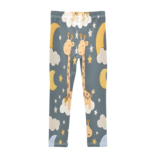 Toddler Girls Leggings Printed Yoga Pants Leggings Giraffe Moon Sun for Kids2