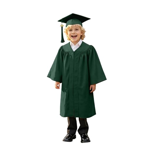 Image of Kindergarten 2025 Graduation Cap and Gown Tassel Sets with Charm 2PCS Graduations Stoles for Kids Grad Party Clothes